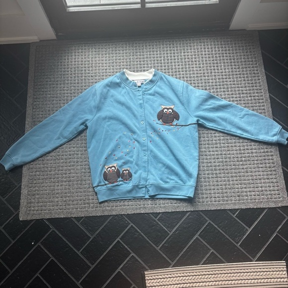 Vintage Rebecca Malone Owl Embroidered Sweatshirt – Size M - Picture 2 of 4